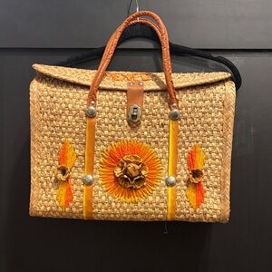 Handwoven and embroidered bag from Mexico